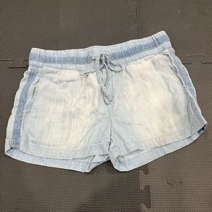 Small light blue/denim style cloth & stone shorts
